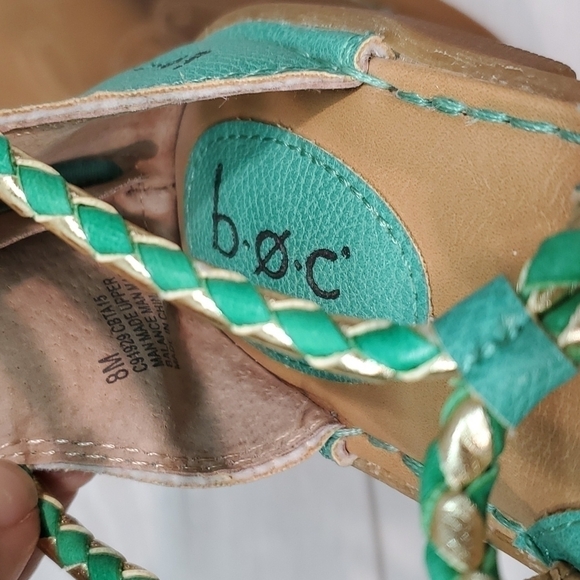 Born B.O.C Womem Emerald Ankle Zip  Sandals Thong Flats Slide shoes sz 8M - Picture 11 of 12